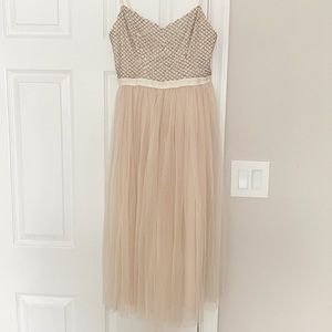 Needle & Thread from ASOS small pink 6 blush dress